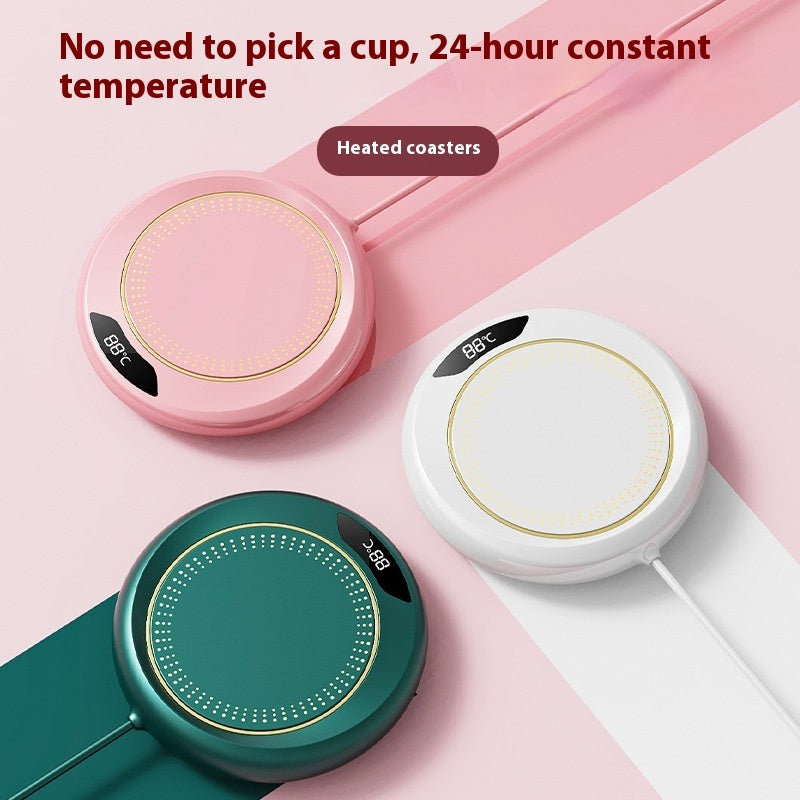 55°C Constant Temperature Heating Coaster with 3-Gear Control