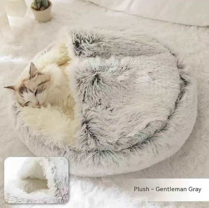 Soft Long Plush Dog & Cat Bed
