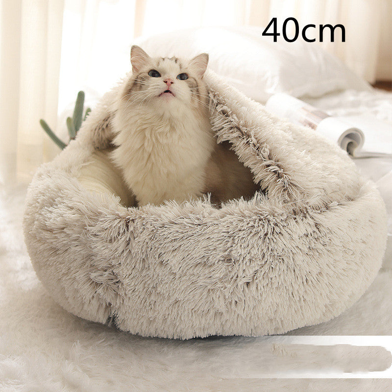 Soft Long Plush Dog & Cat Bed