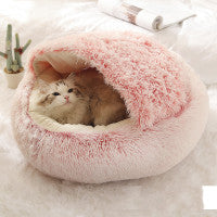 Soft Long Plush Dog & Cat Bed