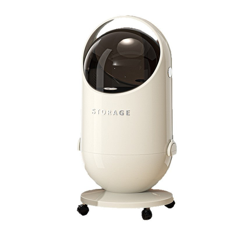 Light Luxury Double-Door Trash Can – No-Bend Household Waste Bin with Easy Open Lid