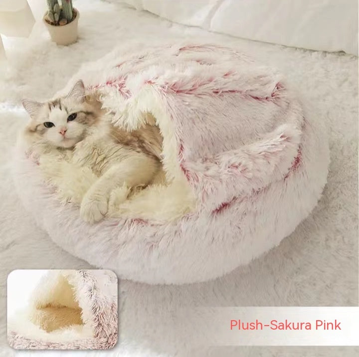 Soft Long Plush Dog & Cat Bed