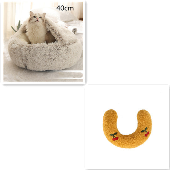 Soft Long Plush Dog & Cat Bed