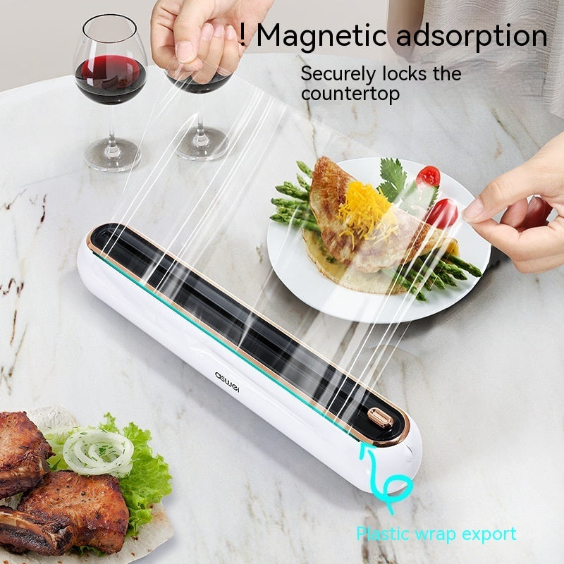 Kitchen Disposable Plastic Wrap Cutter – Household Food Wrap Dispenser