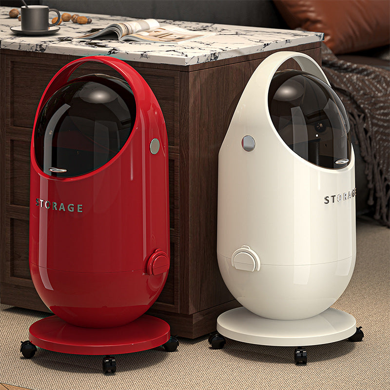 Light Luxury Double-Door Trash Can – No-Bend Household Waste Bin with Easy Open Lid