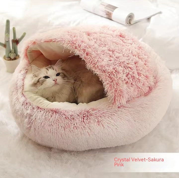 Soft Long Plush Dog & Cat Bed
