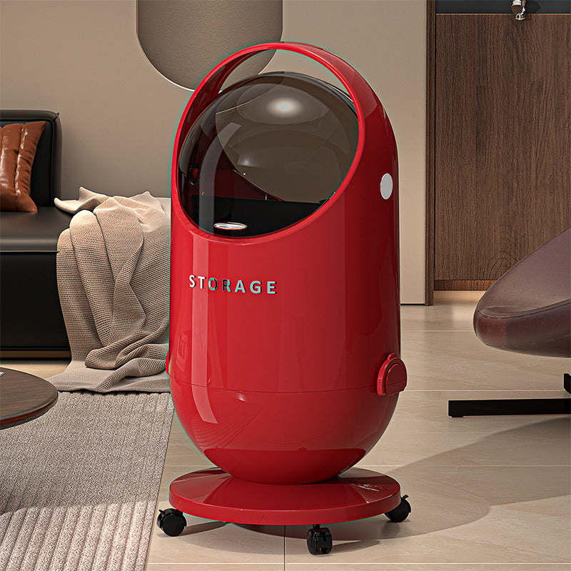 Light Luxury Double-Door Trash Can – No-Bend Household Waste Bin with Easy Open Lid