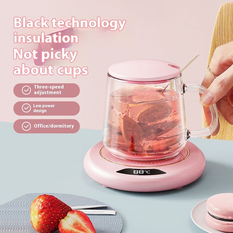 55°C Constant Temperature Heating Coaster with 3-Gear Control