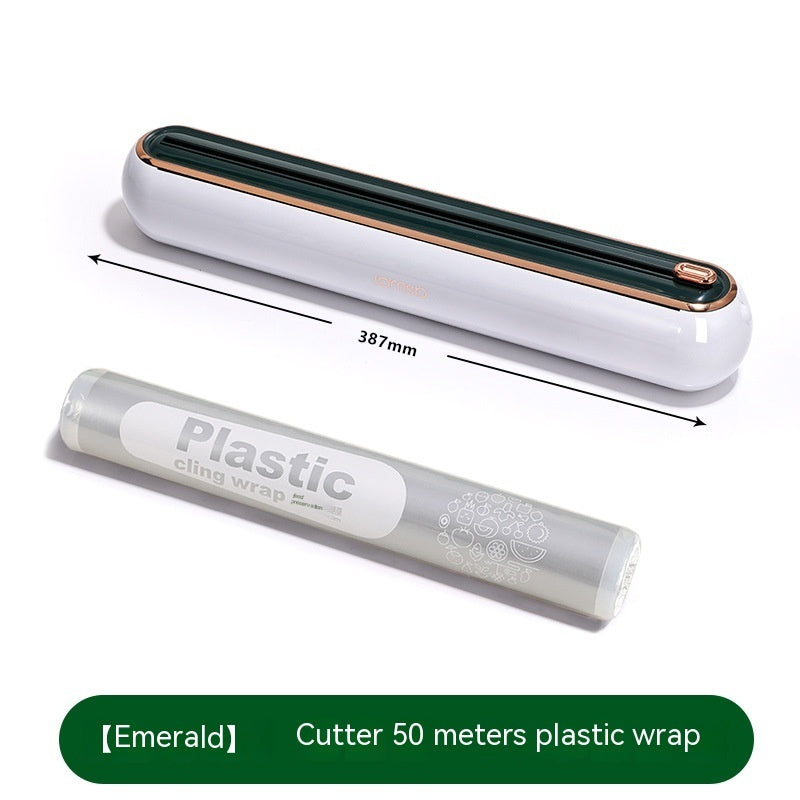 Kitchen Disposable Plastic Wrap Cutter – Household Food Wrap Dispenser