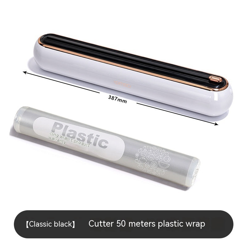 Kitchen Disposable Plastic Wrap Cutter – Household Food Wrap Dispenser