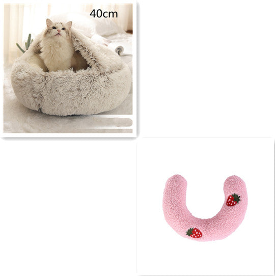 Soft Long Plush Dog & Cat Bed